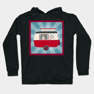 Vintage Christmas Caravan Hoodie